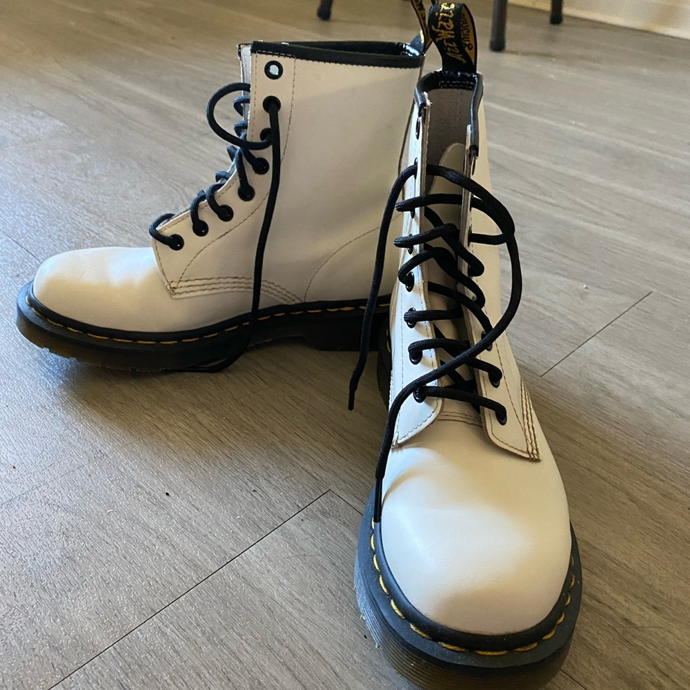 Dr. Martens Lace-Up Boots - White